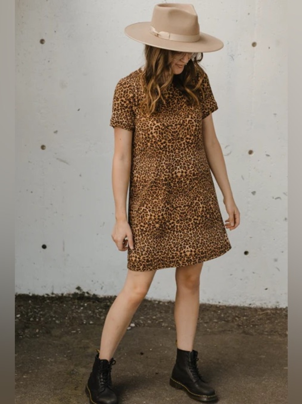Jackson Rowe Leopard Print Shirt Dress